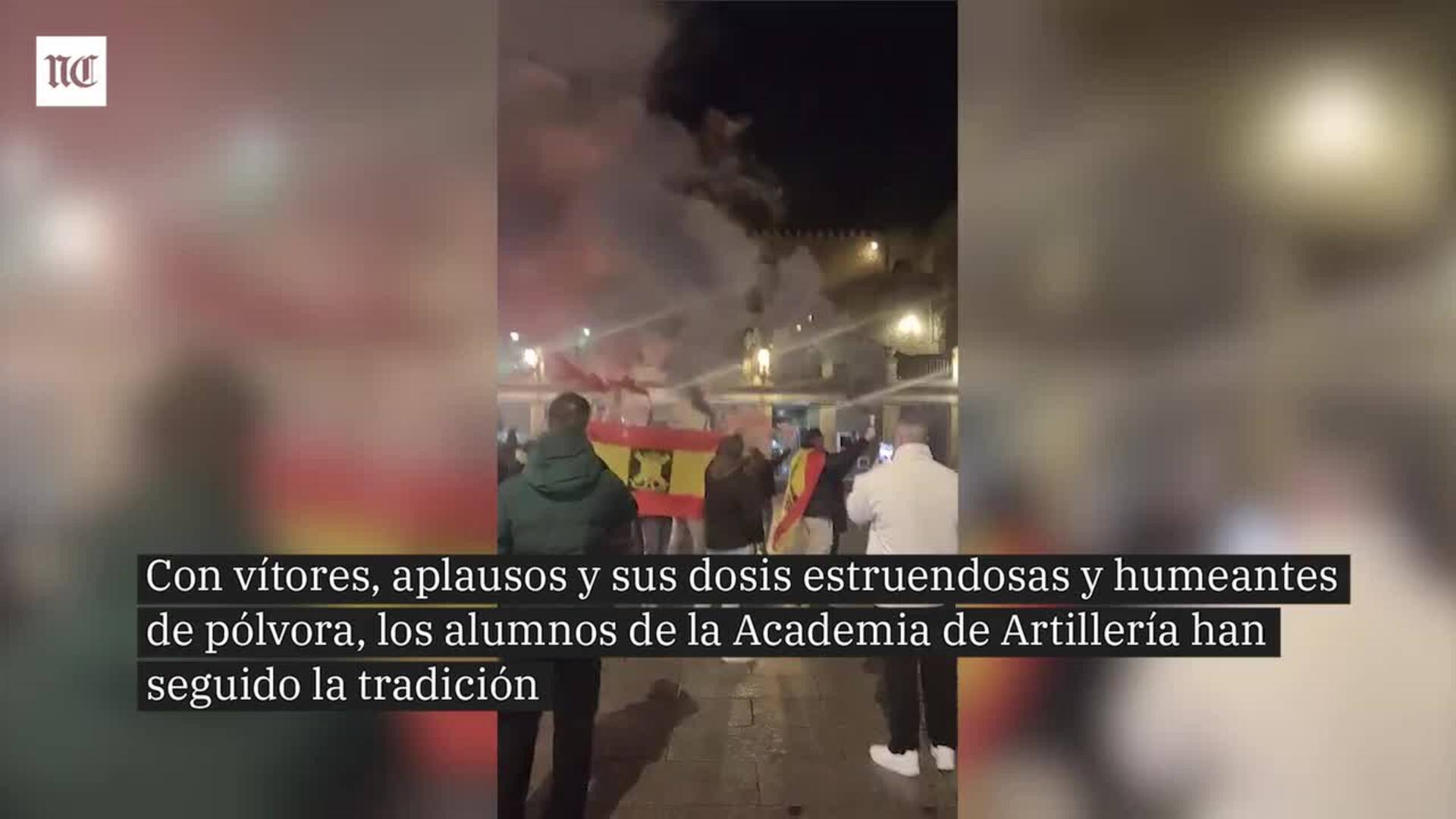 Coronan el Acueducto de Segovia por Santa Bárbara