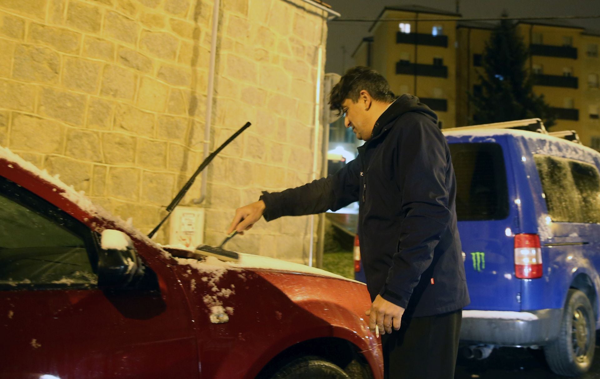 Fotografías de las primeras nieves en Segovia
