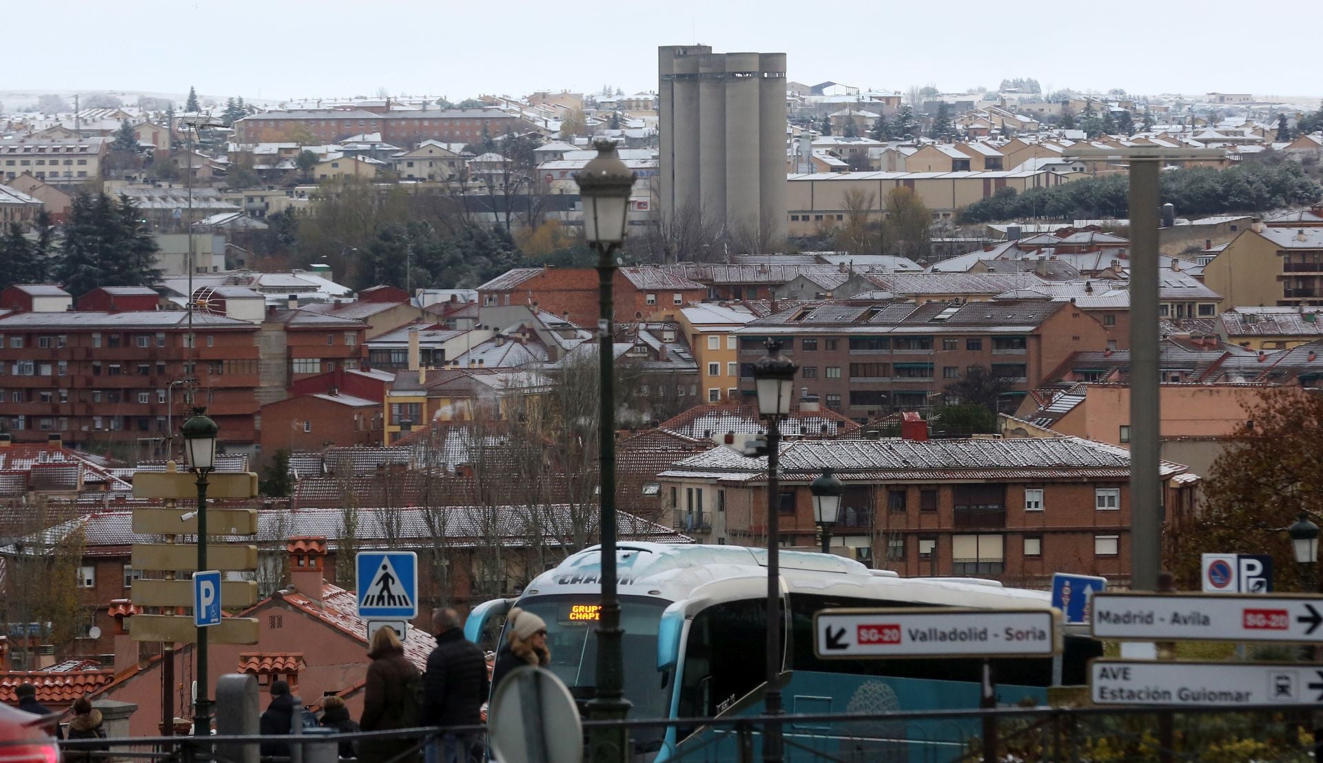 Fotografías de las primeras nieves en Segovia