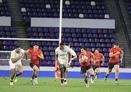 Acción del último partido de España en Zorrilla ante Inglaterra B.