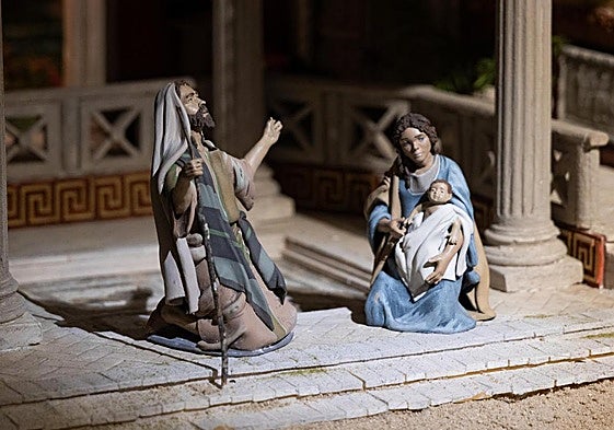 Misterio del Belén instalado en Las Francesas.