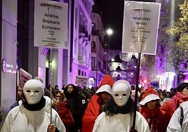 Manifestación contra la violencia machista por las calles de Valladolid el pasado 25 de noviembre.