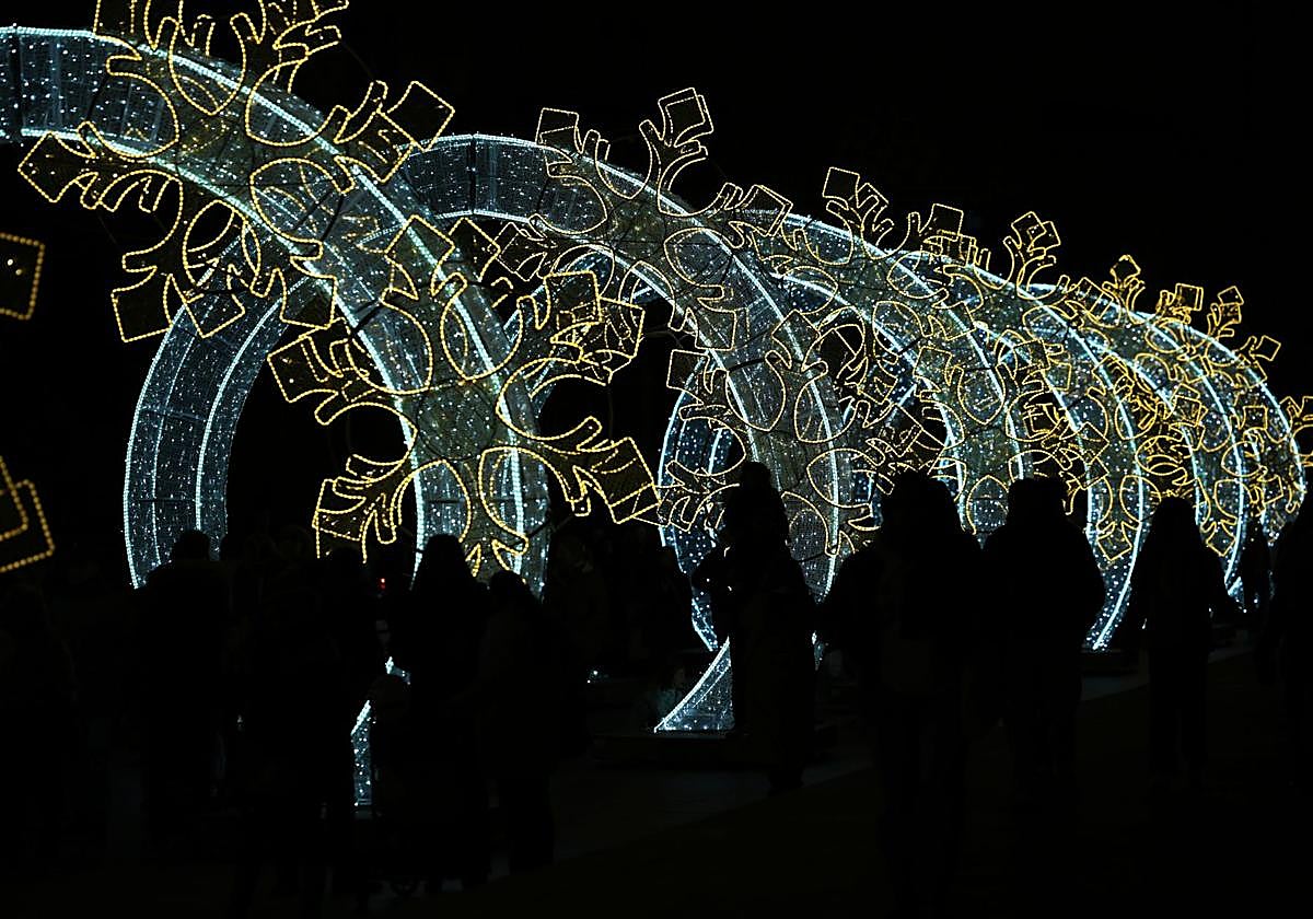 Iluminación navideña en Valladolid.