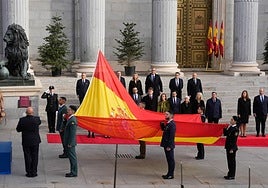 Celebración del Día de la Constitución en el Congreso de los Diputados el año pasado.