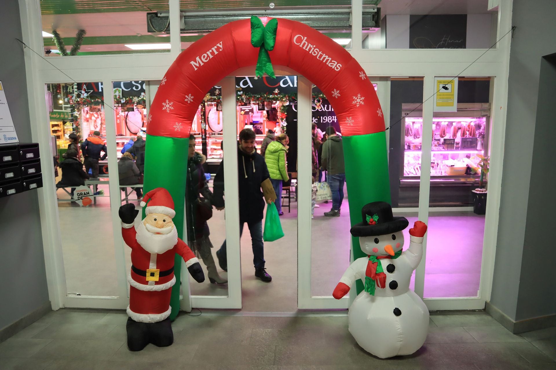 El encendido de la iluminación navideña de Segovia, en fotos