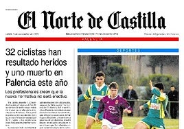 32 ciclistas han resultado heridos y uno muerto en Palencia este año