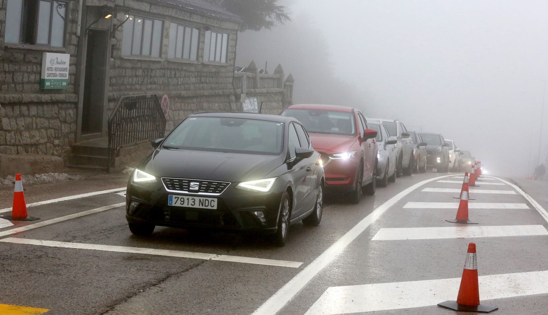 Fin de semana de nieve en Navacerrada sin cortes de tráfico