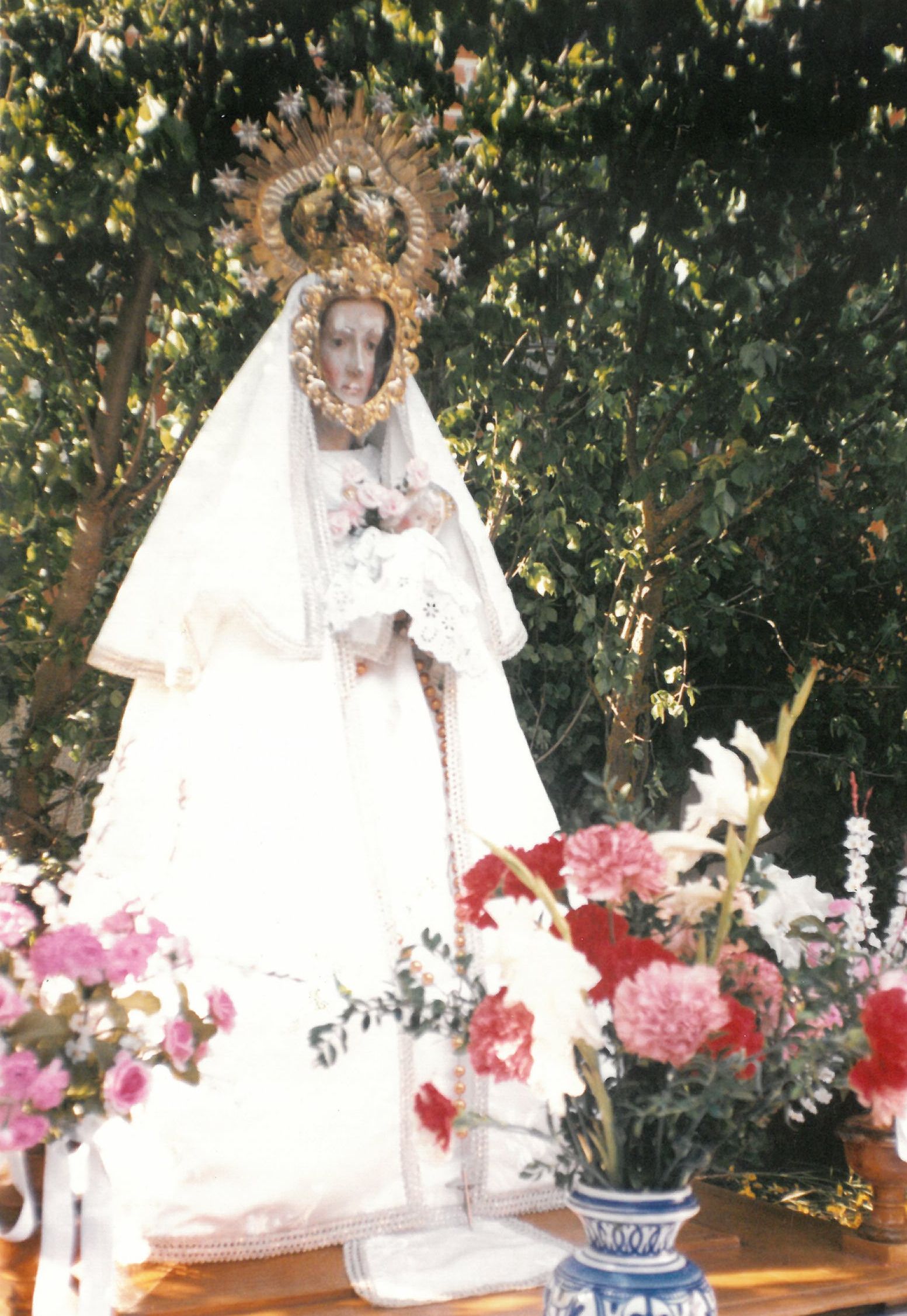 Imagen de la Virgen de Fuenlabradilla. 23 de mayo de 1989.