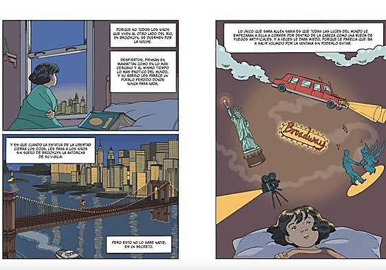 Helena Bonastre dibuja la novela gráfica 'Caperucita en Manhattan'.