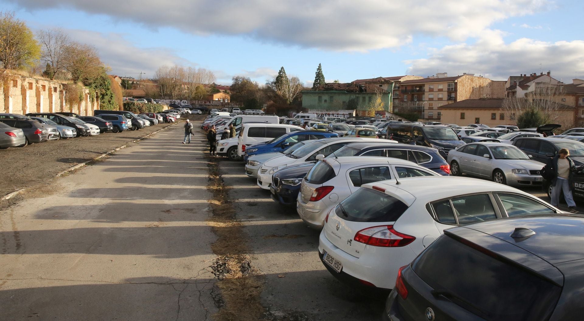 Fotos de los problemas en aparcamientos de Segovia