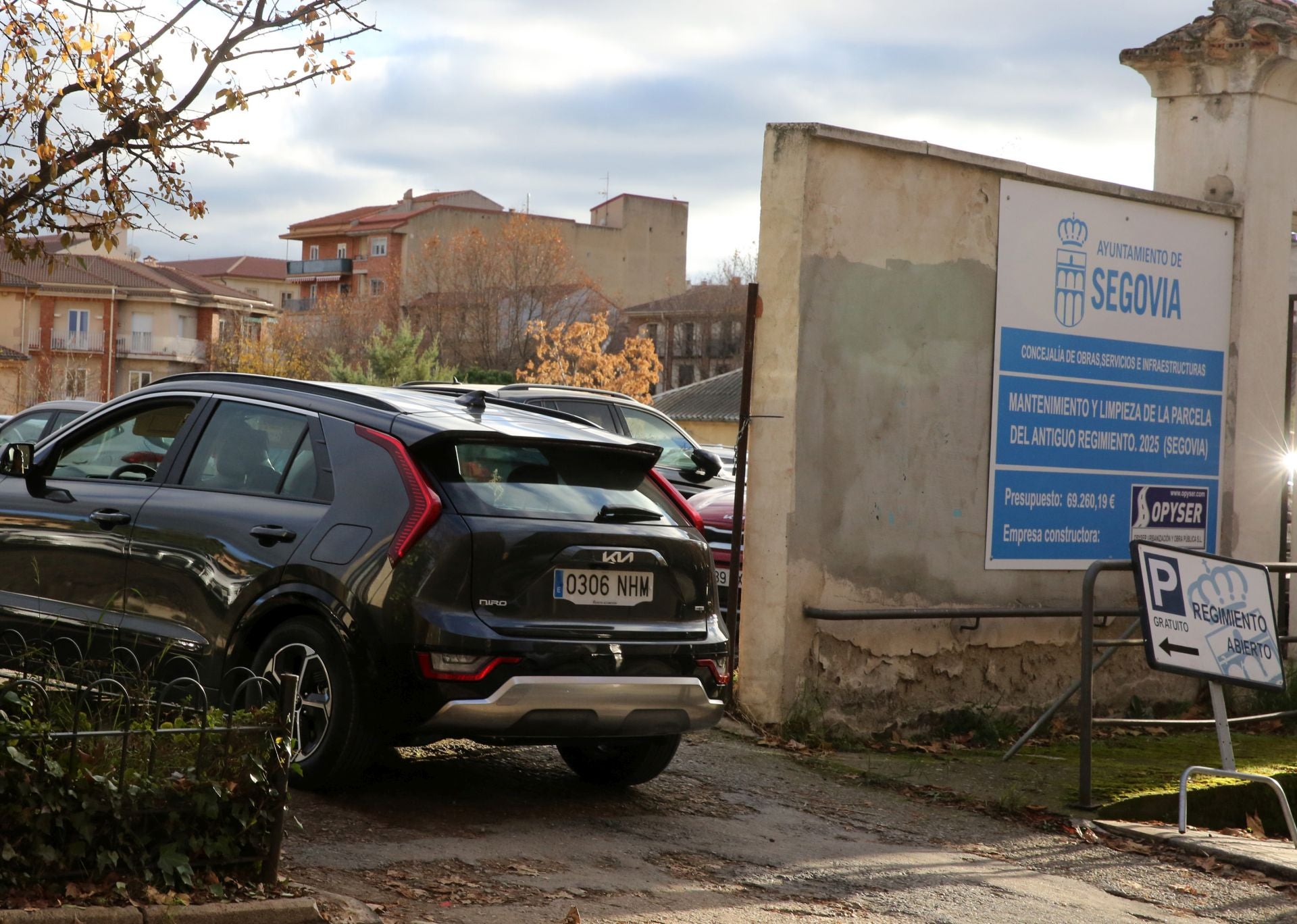 Fotos de los problemas en aparcamientos de Segovia