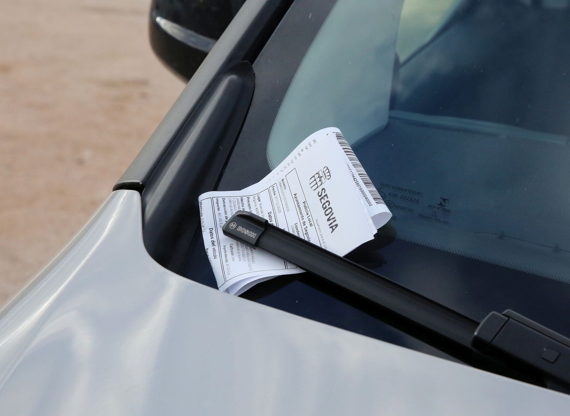 Fotos de los problemas en aparcamientos de Segovia