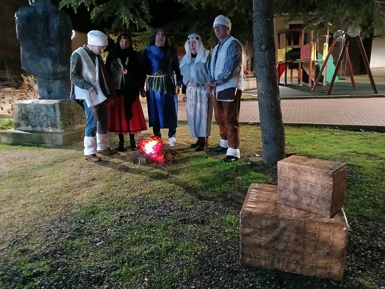 Las imágenes del belén viviente de Villamuriel de Campos