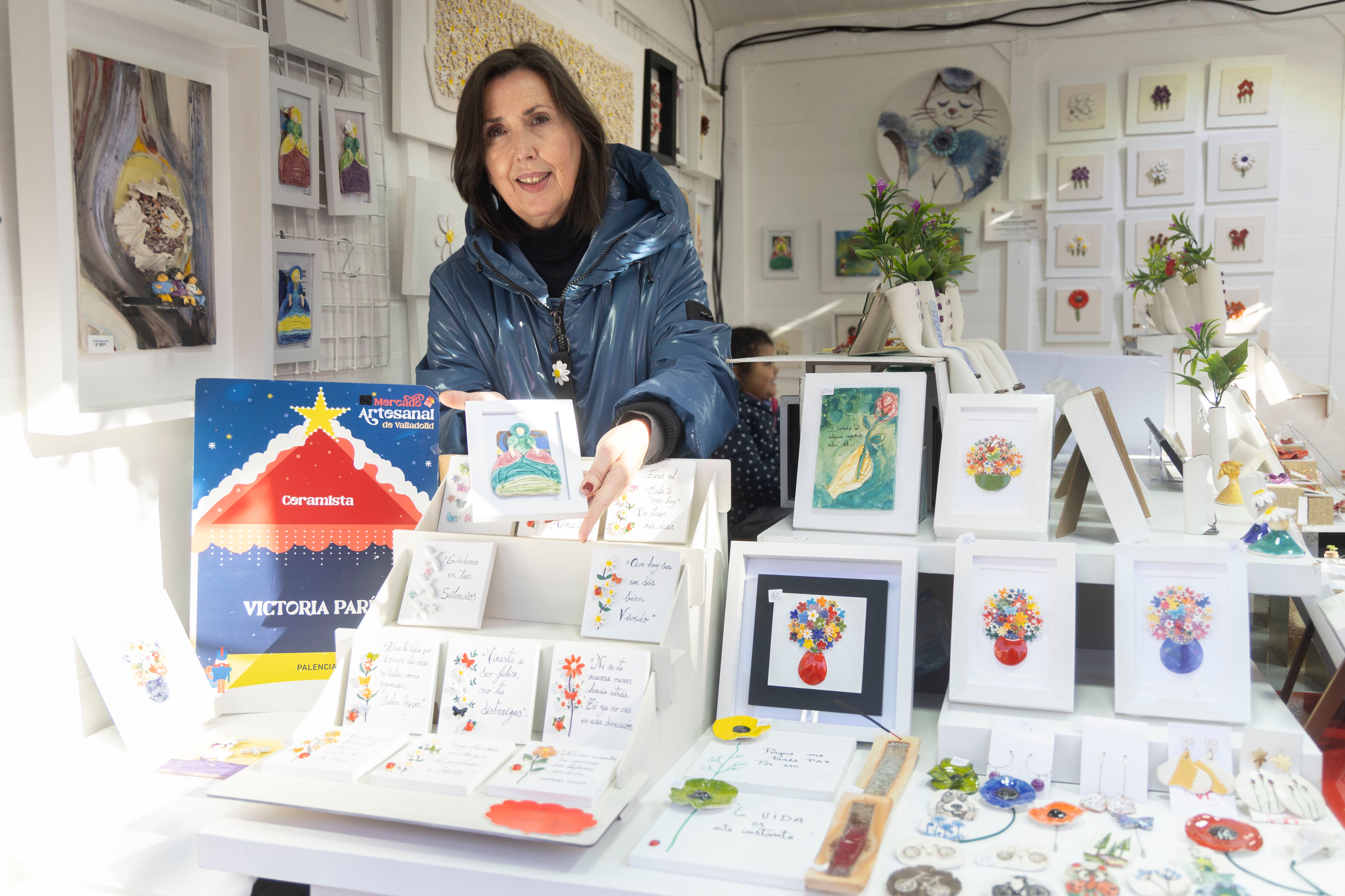 Las imágenes del mercado y el ambiente navideño en Valladolid