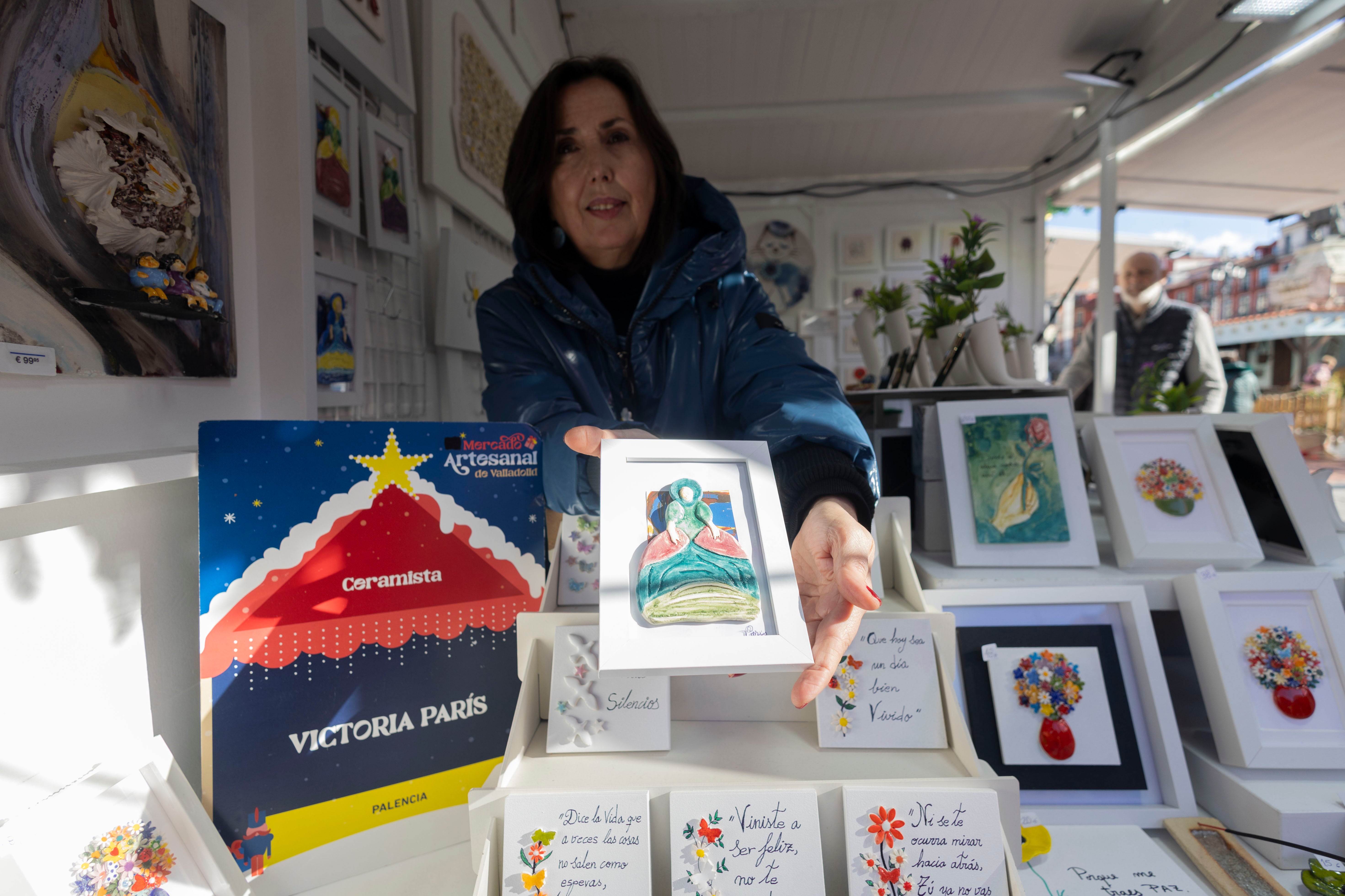 Las imágenes del mercado y el ambiente navideño en Valladolid