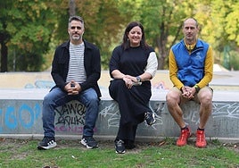 Lander Hernández, Raquel Martínez y Borja Rodríguez trabajan la salud mental en el deporte.