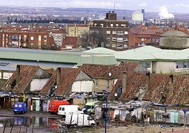 Viviendas del Poblado de la Esperanza en el a&ntilde;o 2001.