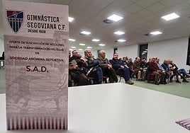 Reuni&oacute;n informativa sobre la conversi&oacute;n en SAD de la Segoviana el pasado febrero.