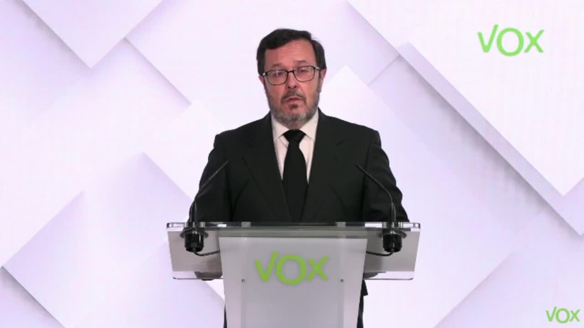 Vox lamenta fallecimiento del Papa y "confía" que en el cónclave se elija al "mejor sucesor"
