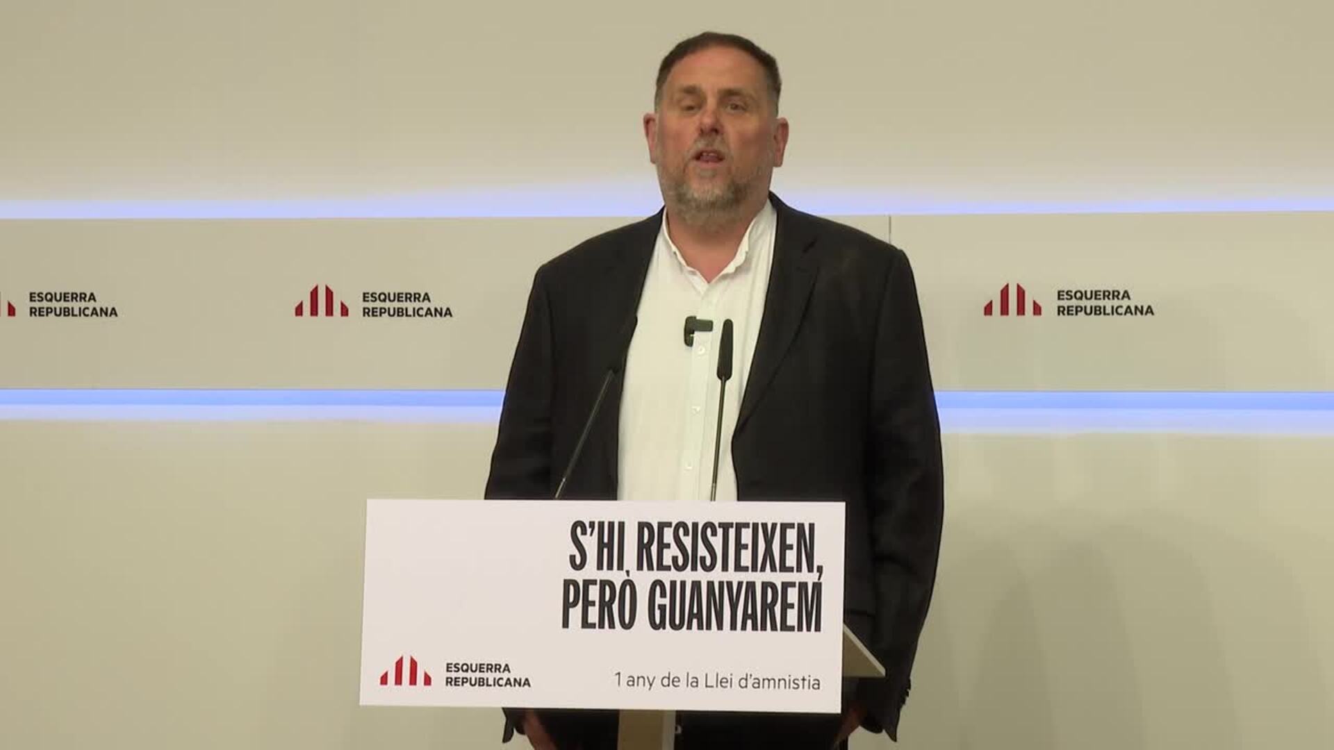 Junqueras ante un posible indulto: "Estamos a favor de todos los caminos"