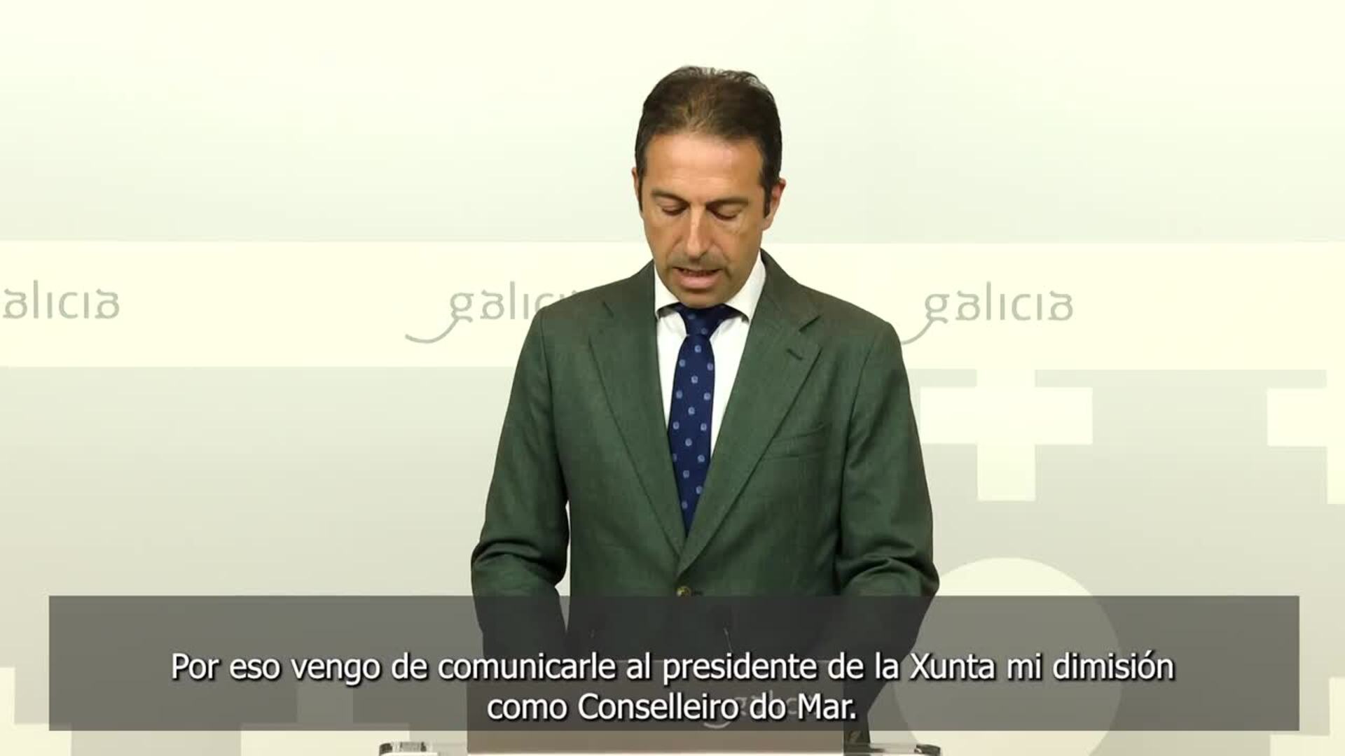 Dimite el conselleiro do Mar, investigado a raíz de una denuncia de la presentadora Paloma Lago