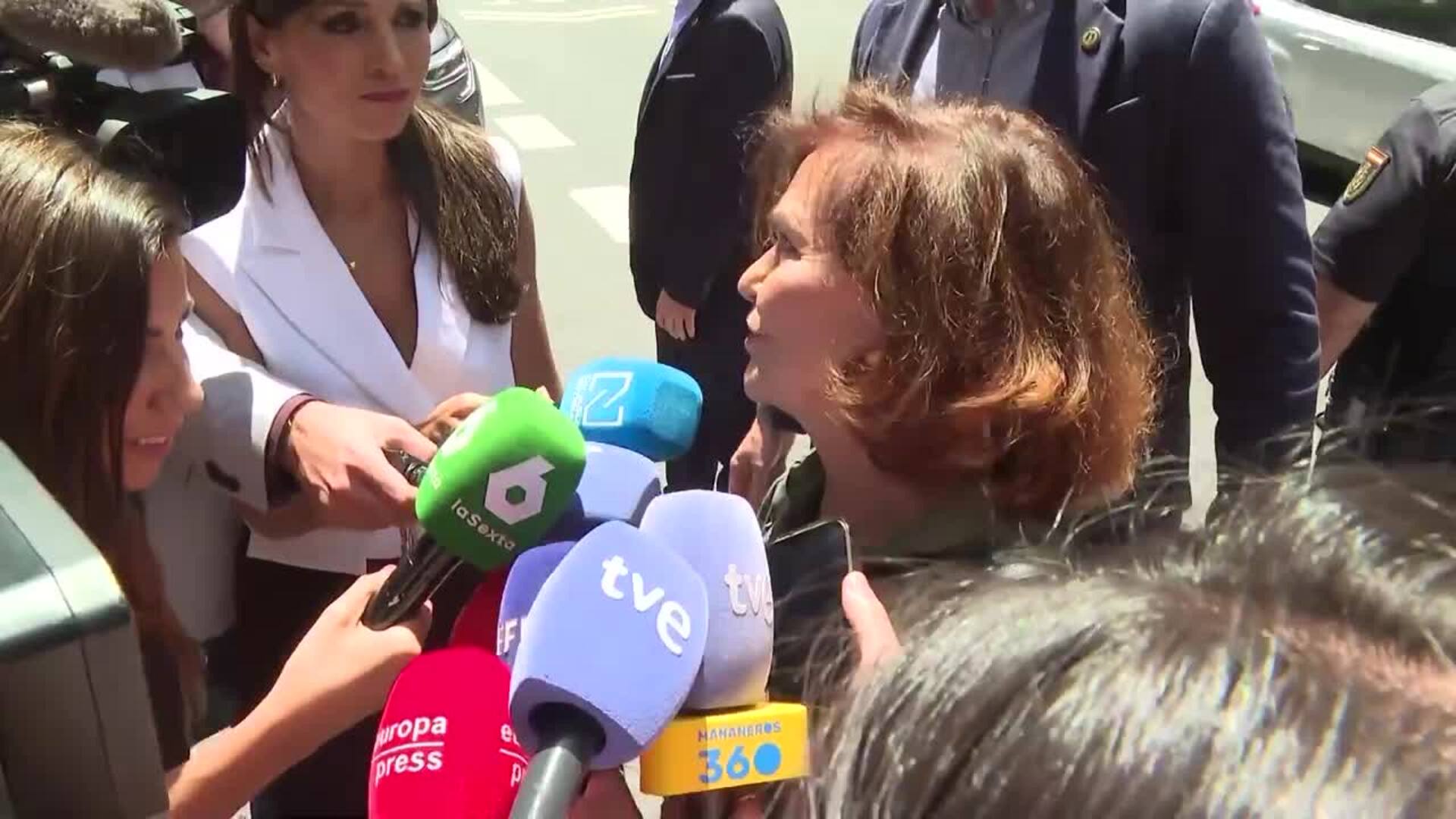 Carmen Calvo pide que no haya "piedad" en el PSOE contra quien atente contra las mujeres