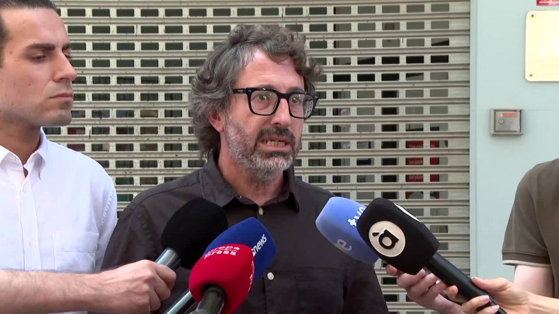 La sede del PSPV-PSOE en València amanece manchada con pintura negra: "Es un acto violento"