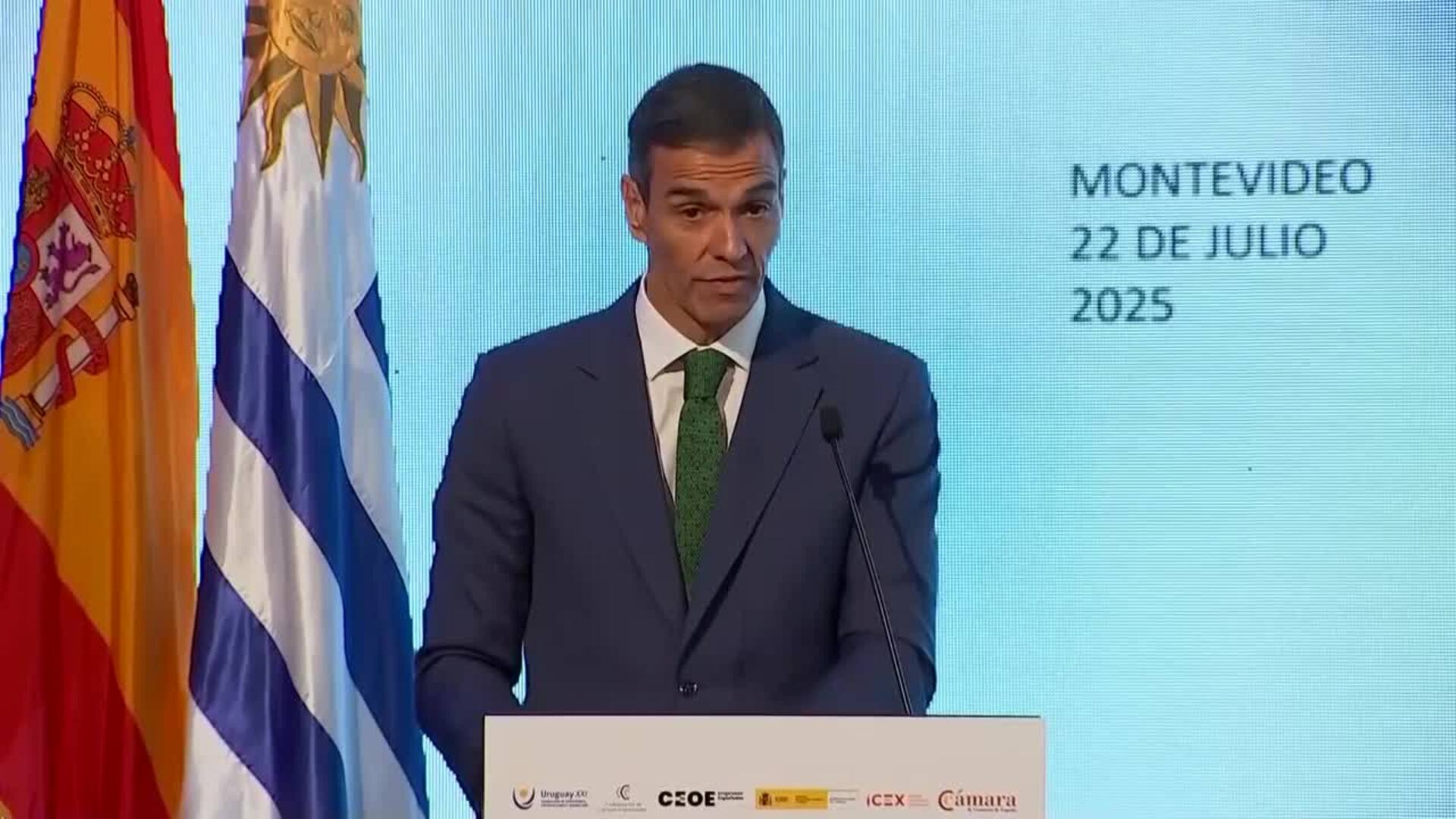 Sánchez reivindica el acuerdo con Mercosur como la mejor respuesta frente a la guerra comercial