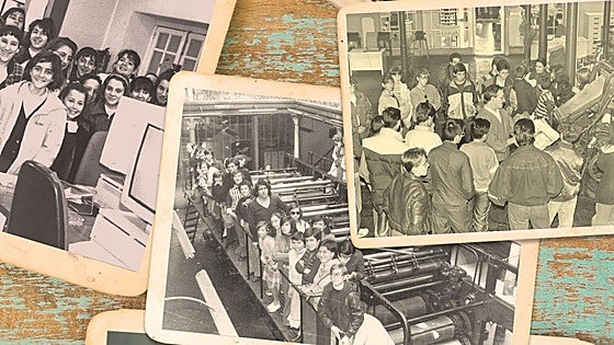 Búscate en el recuerdo: visitas escolares a El Norte de Castilla en los 90