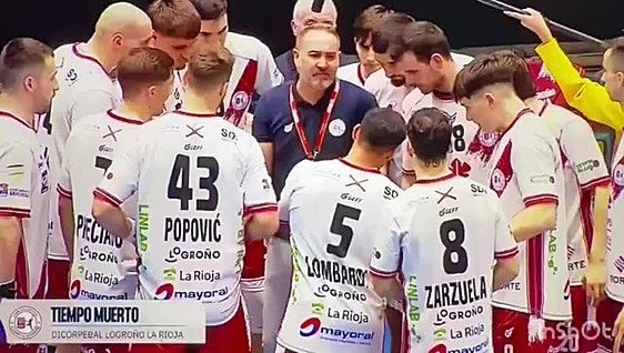 La monumental bronca del entrenador del Logroño en la semifinal de la Copa del Rey de balonmano