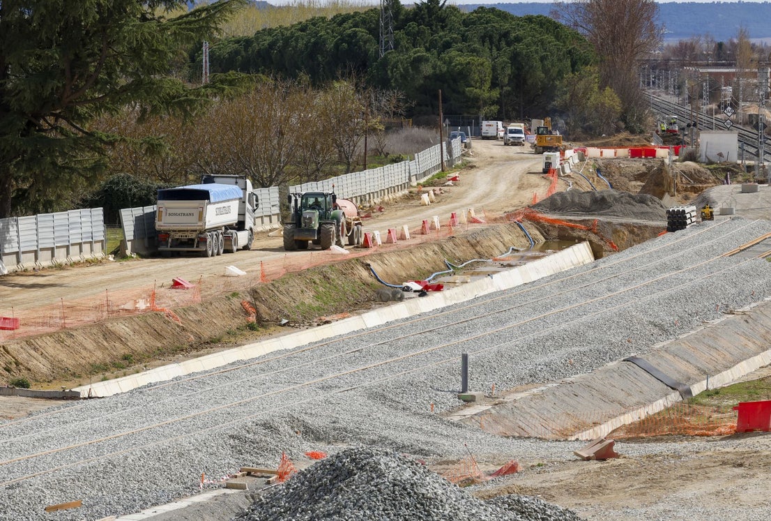 Así avanzan las obras del Ave a Cantabria en el acceso sur de Palencia ...