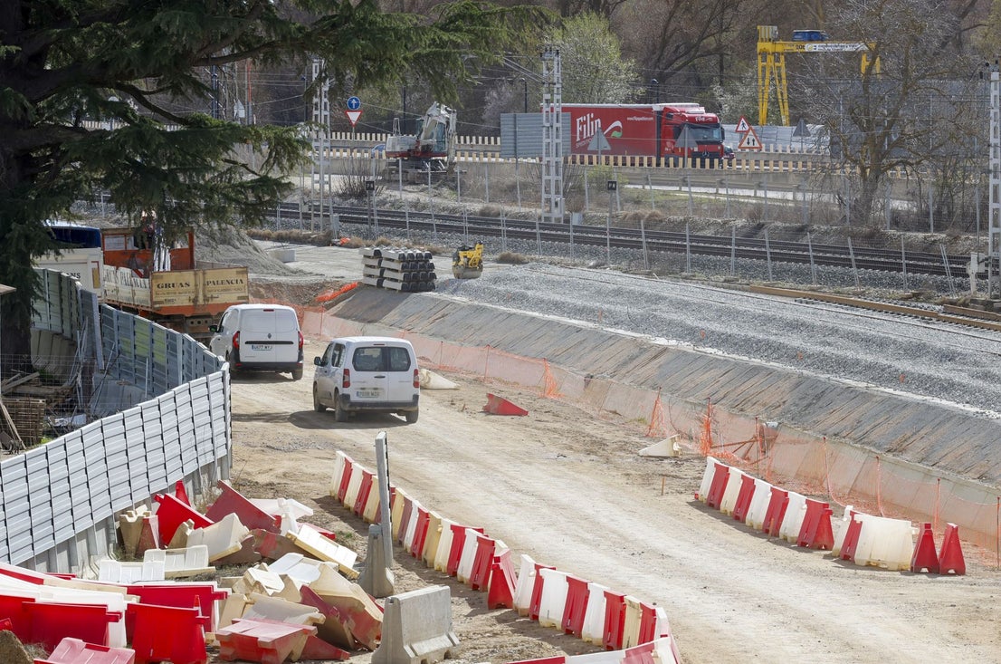 Así avanzan las obras del Ave a Cantabria en el acceso sur de Palencia ...