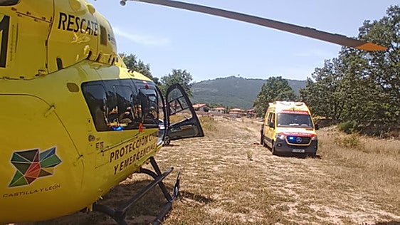 Rescatado un joven con múltiples fracturas tras caer desde tres metros de altura en La Alberca