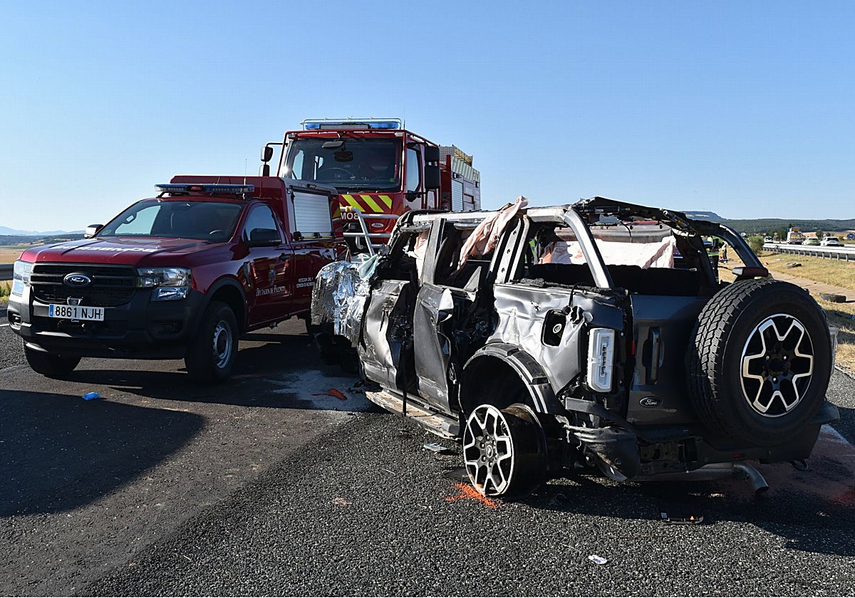 Tráfico incide en el «estado óptimo» del tramo de la A-67 donde volcó el coche de la familia de Valladolid