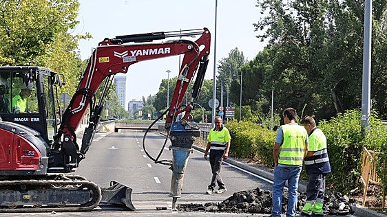 La red de calor corta de nuevo otro tramo de la avenida de Salamanca
