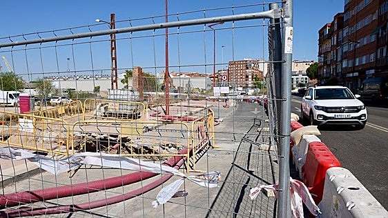 Las obras de la nueva estación condicionan la entrada a Delicias desde Panaderos
