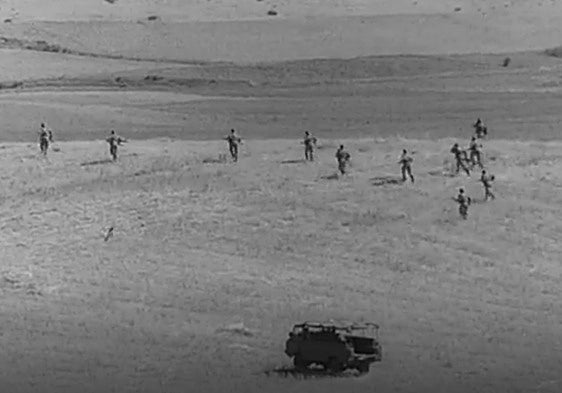Imagen de las maniobras militares 'Azor II', el 30 de septiembre de 1971.