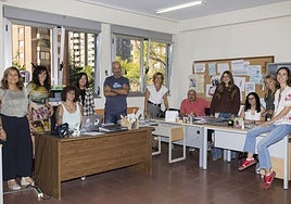 Miembros del Equipo de Orientación Educativa número 2 de Valladolid, que tiene su sede en el CEIP Francisco Giner de los Ríos