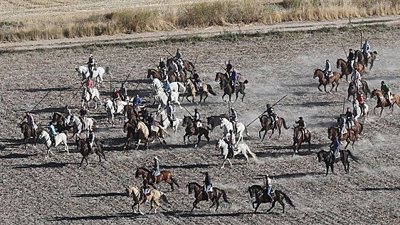Encierro del sábado en las fiestas de Portillo