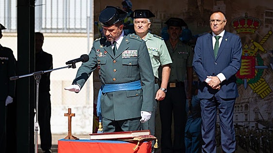 El coronel Gustavo Dorda, nuevo jefe de la Guardia Civil, promete «servir cada día a Valladolid desde el corazón»