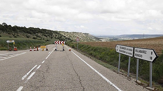 Herida una joven tras una colisión entre dos turismos en Renedo de Esgueva