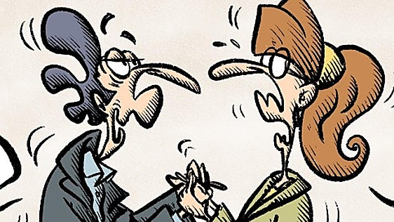 La viñeta de Sansón: Amores que empapelan