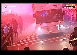 El autobús del Madrid atropella la Copa