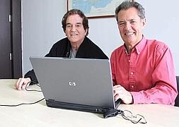Ramón Arcusa y Manuel de la Calva, durante el videochat. / A. Ferreras