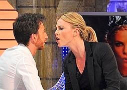Charlize Theron, durante su visita a 'El hormiguero'. / Antena 3