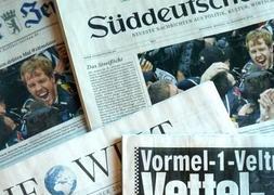 La prensa alemana celebra el título de Vettel. /AFP