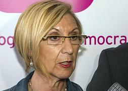 Rosa Díez, en un acto en Palma de Mallorca. / Efe