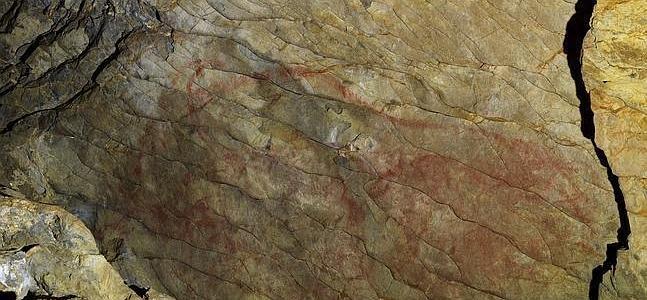 Pinturas rupestres en la cueva de Altxerri. / Archivo