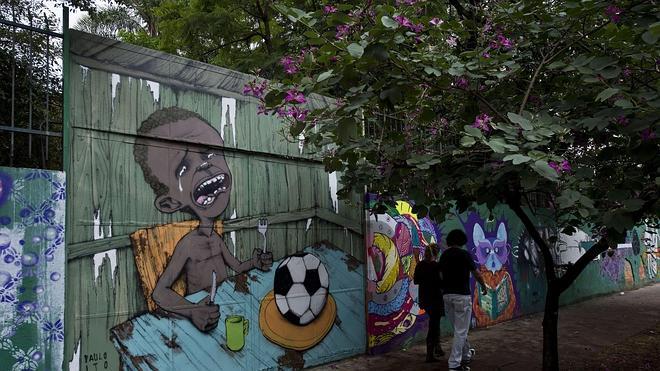  Vista del grafiti que ha dado la vuelta al Mundo
