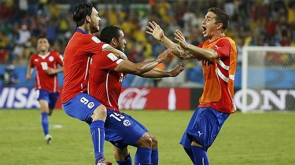 Vargas, durante un partido. 